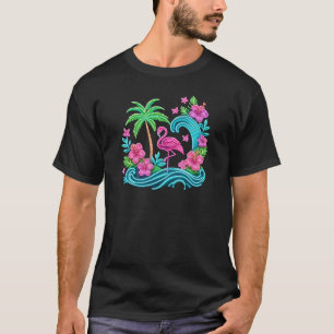 Tropical Neon Flamingo T-Shirt