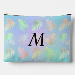 Tropical Ombre Lila Monogram Accessory Pouch Zubehörtasche