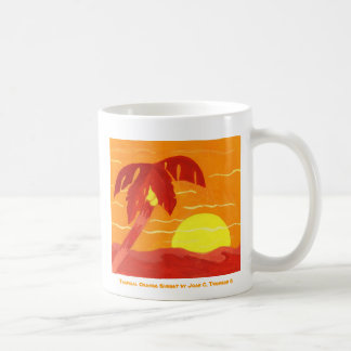 Tropical Orange Sonnenuntergang Tasse