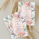 Tropical Orchid Arch Floral Destination Wedding  Einladung<br><div class="desc">Tropical Orchid Arch Wedding Invitation | Blush Floral Destination Beach Wedding Invite. Invite your guests in beautiful tropical style with this tropical orchid arch wedding invitation. Featuring elegant watercolor orchids, soft blush roses, and lush tropical greenery, this design creates a romantic botanical frame around your wedding details. The delicate gold...</div>