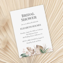 Tropical Orchid Monstera Bridal Einladung