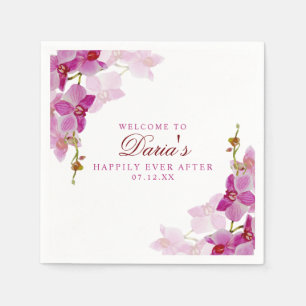 Tropical Orchid Serviette