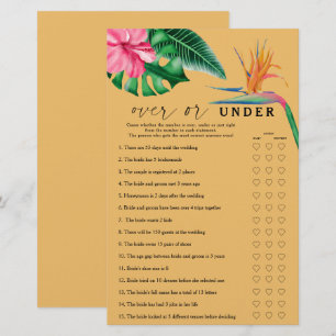 Tropical - Over oder under Brautparty