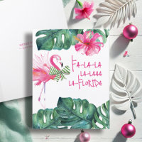 Tropical Palm Beach Christmas Cards