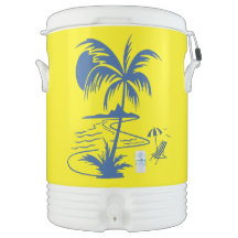 Tropical Palm Beach Szene Iglu Cooler
