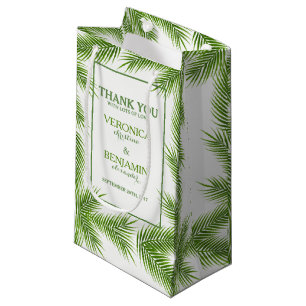 Tropical Palm Blätter Beach Wedding Kleine Geschenktüte