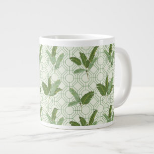 Tropical Palm Blätter Jumbo-Tasse