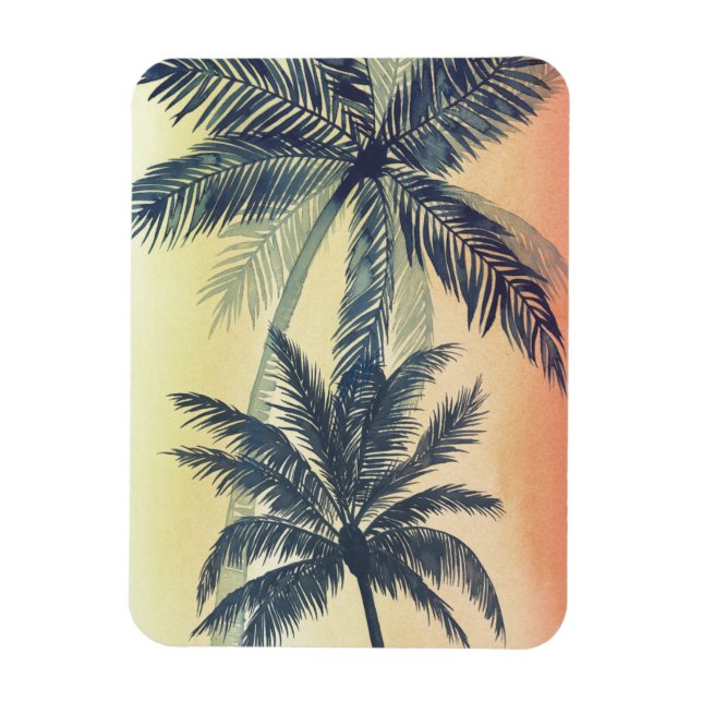 Tropical Palm Blätter Magnet (Vertikal)
