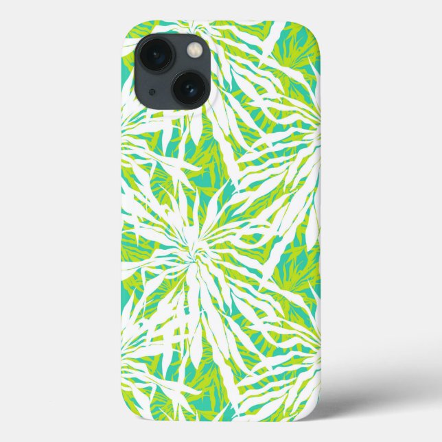 Tropical Palm Blätter Muster Case-Mate iPhone Hülle (Rückseite)