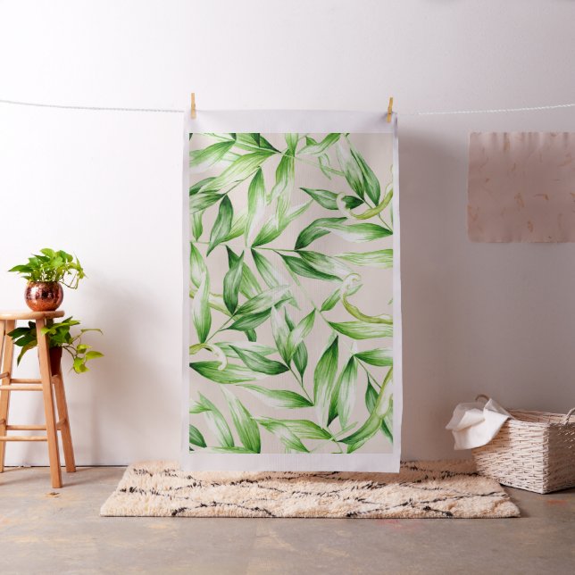 Tropical Palm Blätter Muster Stoff (Beispiel)