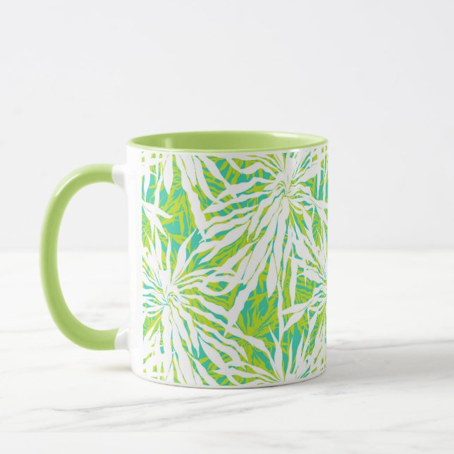 Tropical Palm Blätter Muster Tasse (Links)