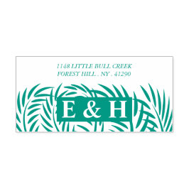 Tropical Palm Blätter Permastempel