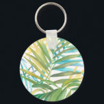 Tropical Palm Blätter Schlüsselanhänger<br><div class="desc">Tropische Palmen Blätter. Künstlerin: Megan Meagher. Bild-ID: 149600FN.</div>