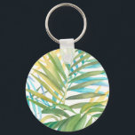 Tropical Palm Blätter Schlüsselanhänger<br><div class="desc">Tropische Palmen Blätter. Künstlerin: Megan Meagher. Bild-ID: 149600FN.</div>