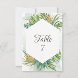 Tropical Palm Blätter Summer Wedding Einladung