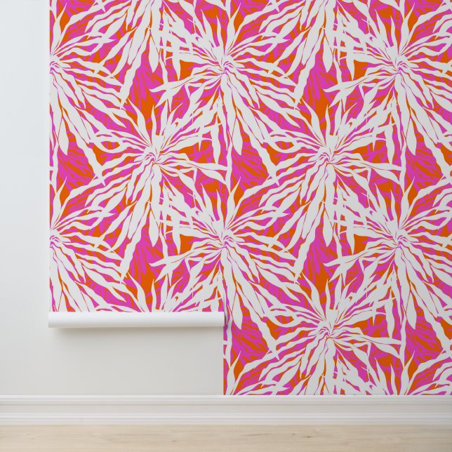 Tropical Palm Blätter Tapete (Anwendung)