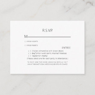 Tropical Palm Frontend White Wedding RSVP Umschlie Begleitkarte