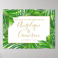 Tropical Palm Greenerenerity Beach Island Wedding 
