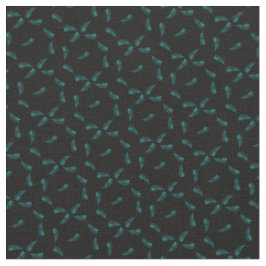 Tropical Palm Leaf Aquamarines Schwarzes Dschungel Stoff