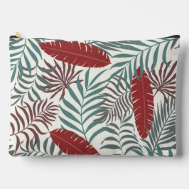 Tropical Palm Leaves Lush Green Foliage Zubehörtasche