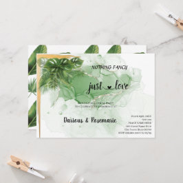 Tropical Palm Nichts Extravagant nur Liebe Eloptio Einladung