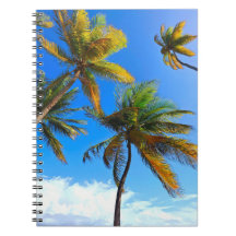 Tropical Palm Notebook - Caribbean Vibes Journal