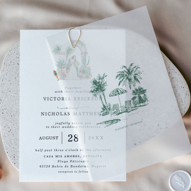 Tropical Palm Overlay | Hochzeit in Urlaubsort (Von Creator hochgeladen)