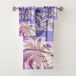 Tropical Palm Pattern Handtuch Set