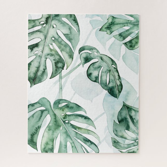 Tropical Palm Split Leaf Puzzle (Vertikal)