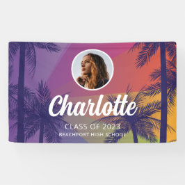 Tropical Palm Tree Abschluss Banner