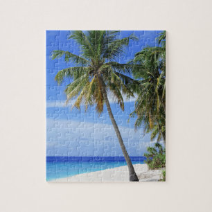Tropical Palm Tree Beach Puzzle