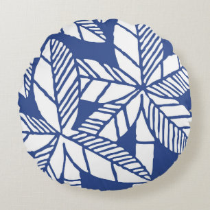Tropical Palm Tree Beach Rundes Kissen