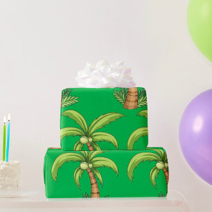 Tropical Palm Tree Beach und Island Vibes Geschenkpapier
