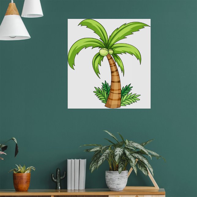 Tropical Palm Tree Beach und Island Vibes Poster (Von Creator hochgeladen)