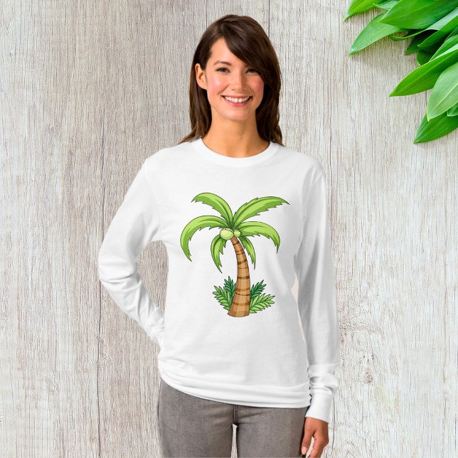 Tropical Palm Tree Beach und Island Vibes T-Shirt (Von Creator hochgeladen)