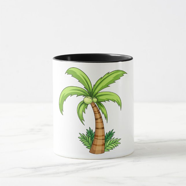 Tropical Palm Tree Beach und Island Vibes Tasse (Von Creator hochgeladen)
