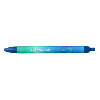 Tropical Palm Tree Beachy Blue Green Individuelle 