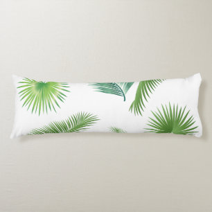 Tropical Palm Tree Blätter Muster Aquarell Trend Seitenschläferkissen