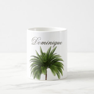 Tropical Palm Tree Chic Personal Kaffeetasse