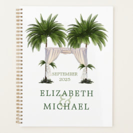 Tropical Palm Tree Chuppah Elegante Moderne Hochze Planer