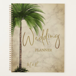 Tropical Palm Tree Elegante Moderne Hochzeit Planer