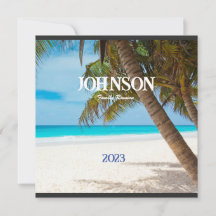 Tropical Palm Tree Family Wiedersehen Einladung