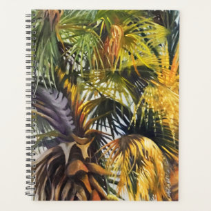 Tropical Palm Tree farbenfrohe Originalgemälde Planer