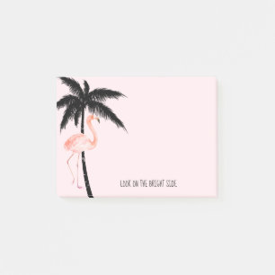 Tropical Palm Tree Flamingo Post-it Klebezettel