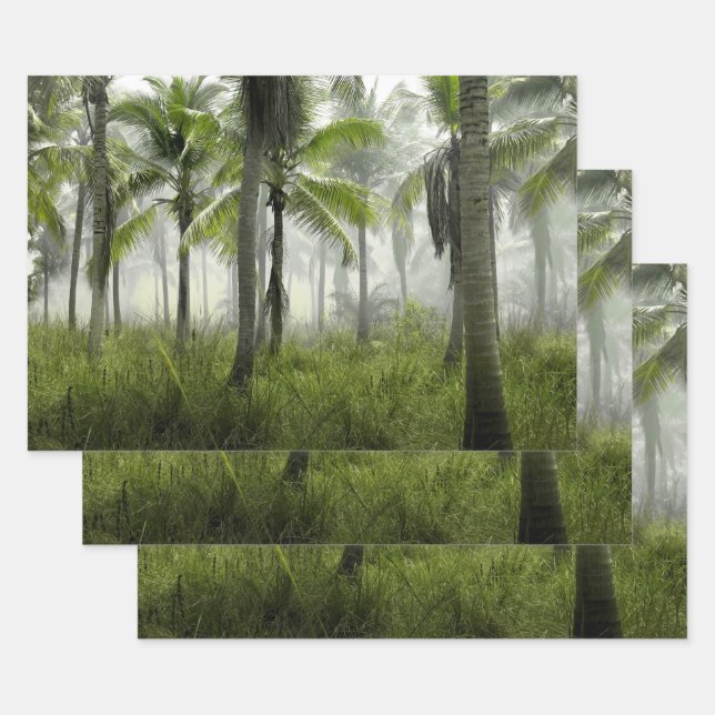 Tropical Palm Tree Forest Geschenkpapier Set (Set)