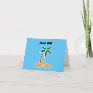 Tropical Palm Tree Island Entdecken Sie Cartoon De Karte