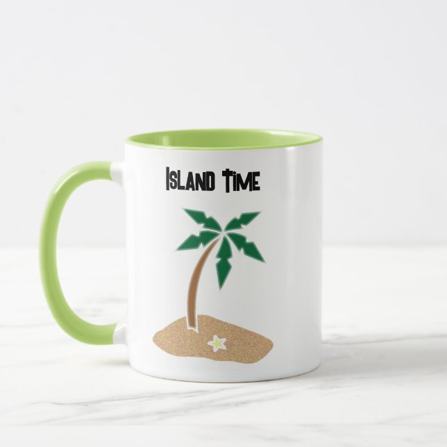 Tropical Palm Tree Island Entdecken Sie Cartoon De Tasse (Links)