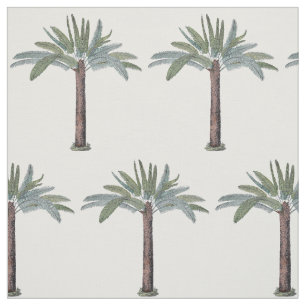 Tropical Palm Tree Motif auf jeder beliebigen Farb Stoff