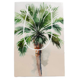 Tropical Palm Tree Ombre Mittlere Geschenktüte