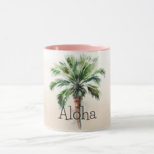 Tropical Palm Tree Ombre Tasse